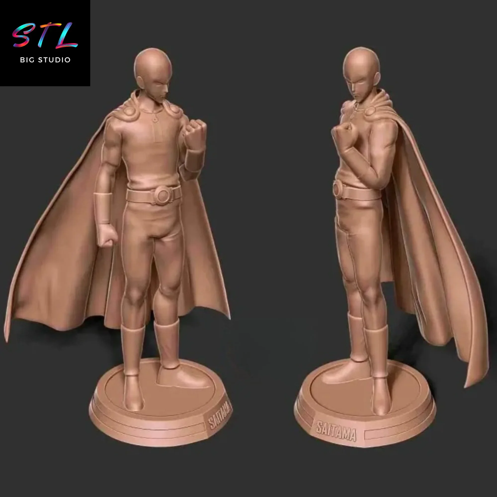 one punch man stl saitama figura impresion 3d one punch man stl saitama figura impresion 3d