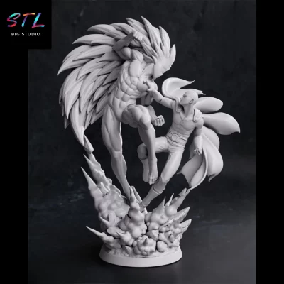 one punch man stl saitama vs boros impresion 3d