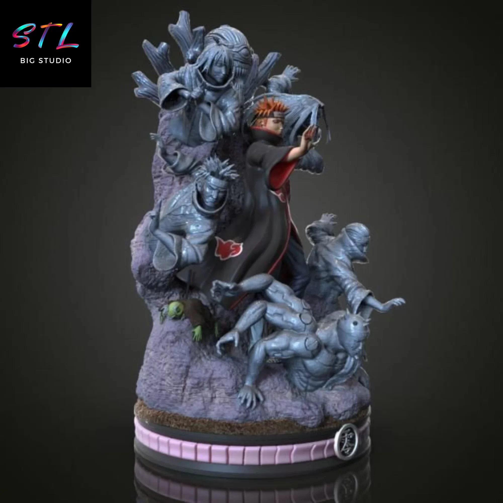 pain stl akatsuki diorama naruto 3d pain stl akatsuki diorama naruto 3d