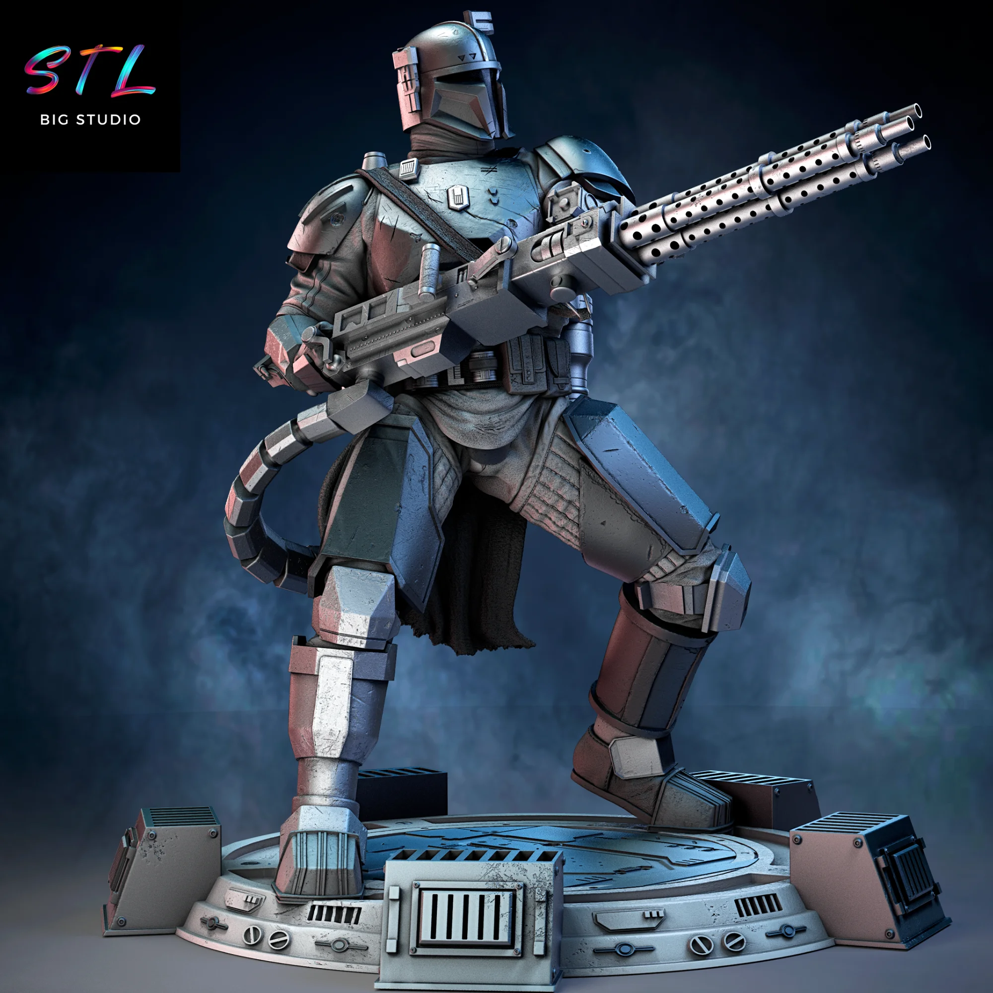 paz vizsla stl impresion 3d star wars
