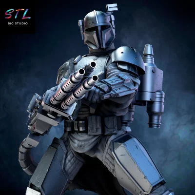 paz vizsla stl star wars impresion 3d