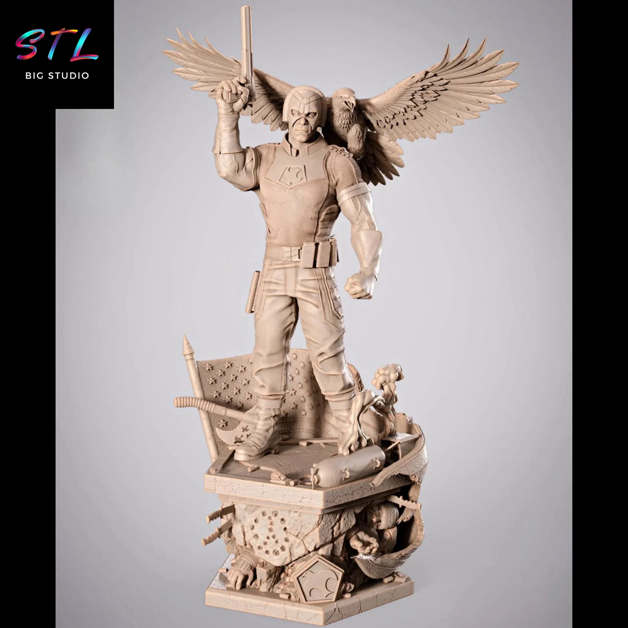 peacemaker stl impresion 3d dc comics peacemaker stl impresion 3d dc comics