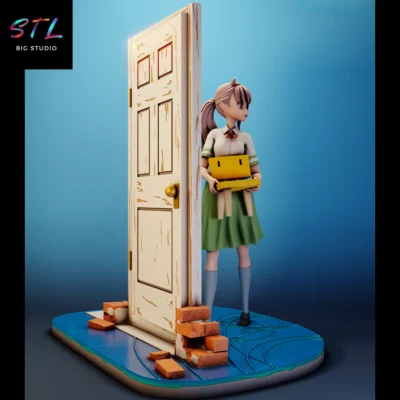 peliculas anime stl suzume impresion 3d figura
