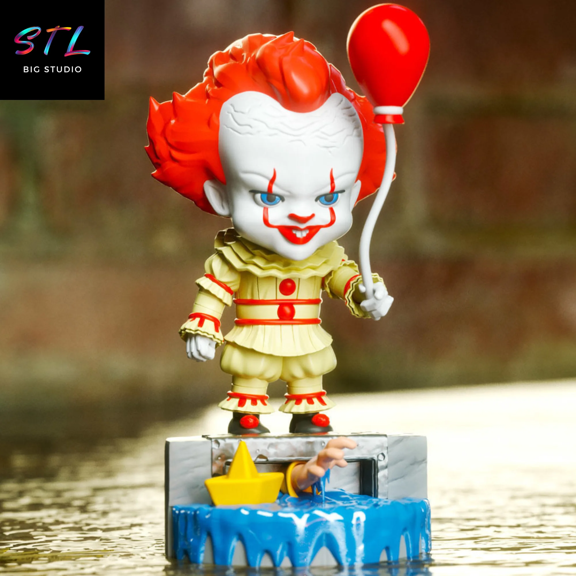 pennywise chibi stl it impresion 3d