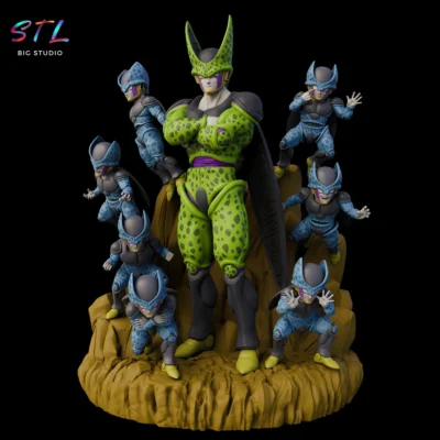 perfect cell stl impresion 3d dragon ball z