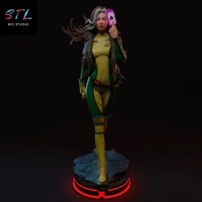 picara stl rogue x-men impresion 3d marvel