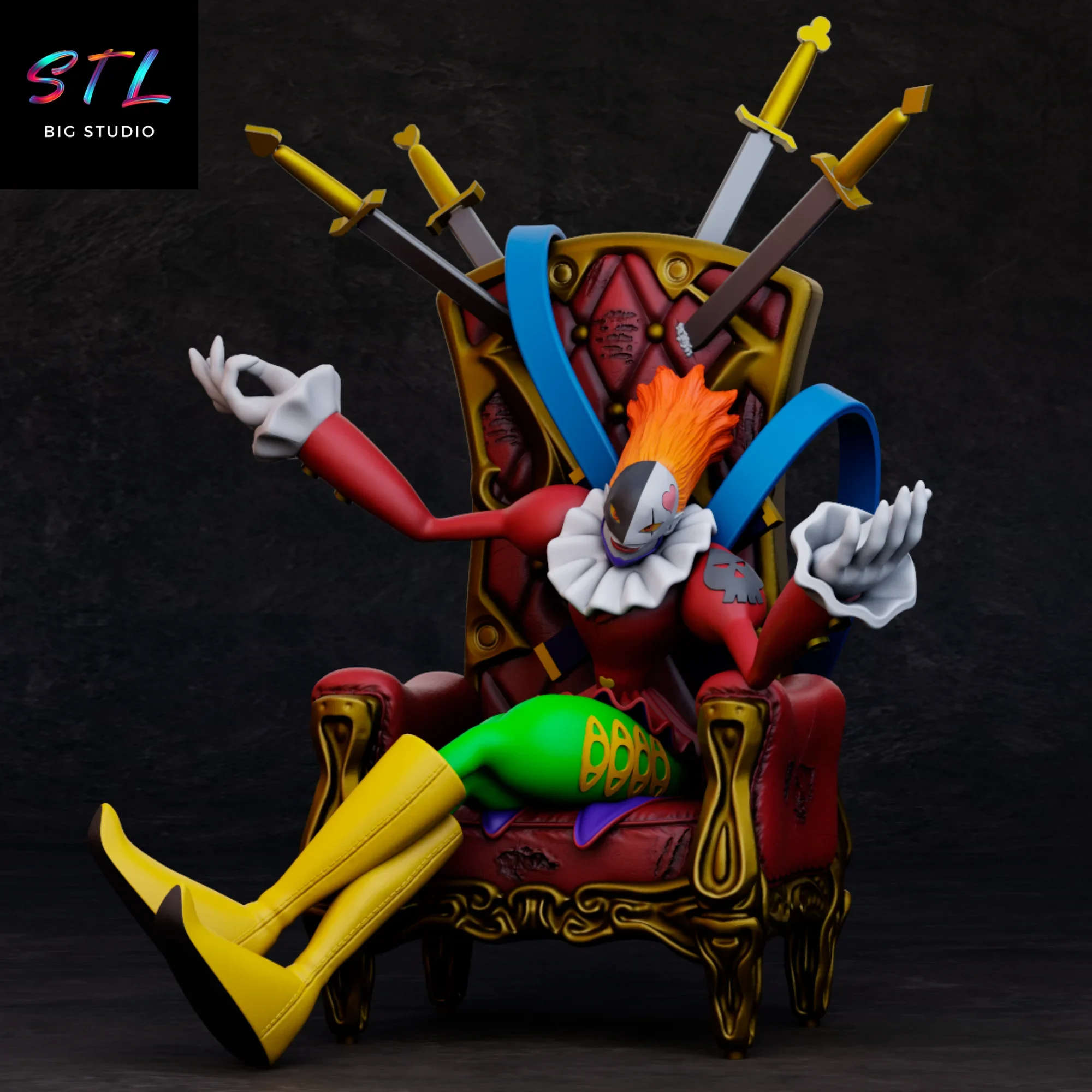 piedmon stl digimon impresion 3d