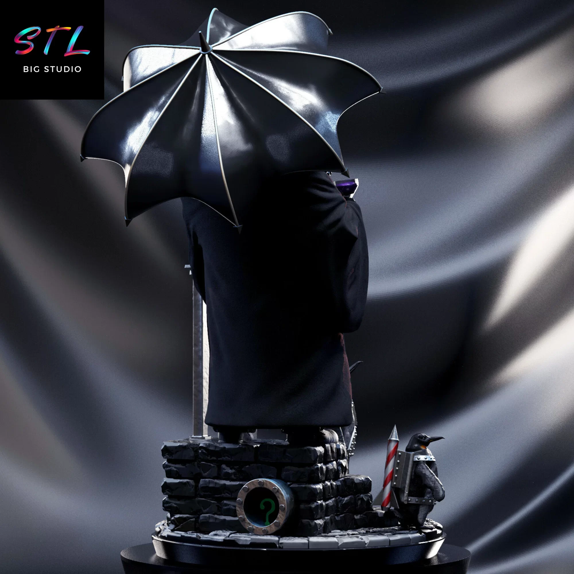 pinguino stl impresion 3d batman pinguino stl impresion 3d batman