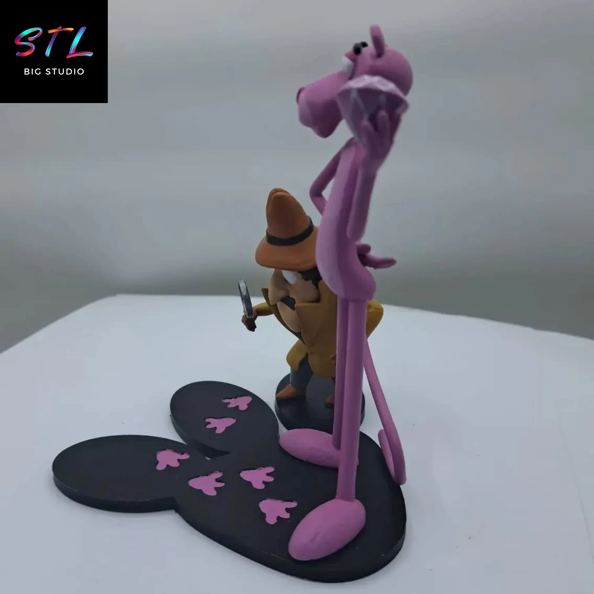 pink panther stl impresion 3d diorama pink panther stl impresion 3d diorama