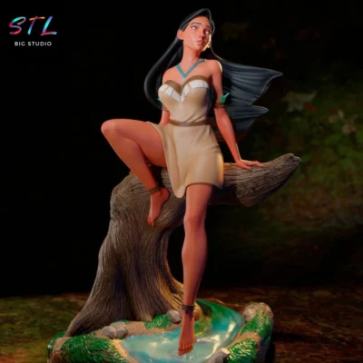 pocahontas stl impresion 3d disney