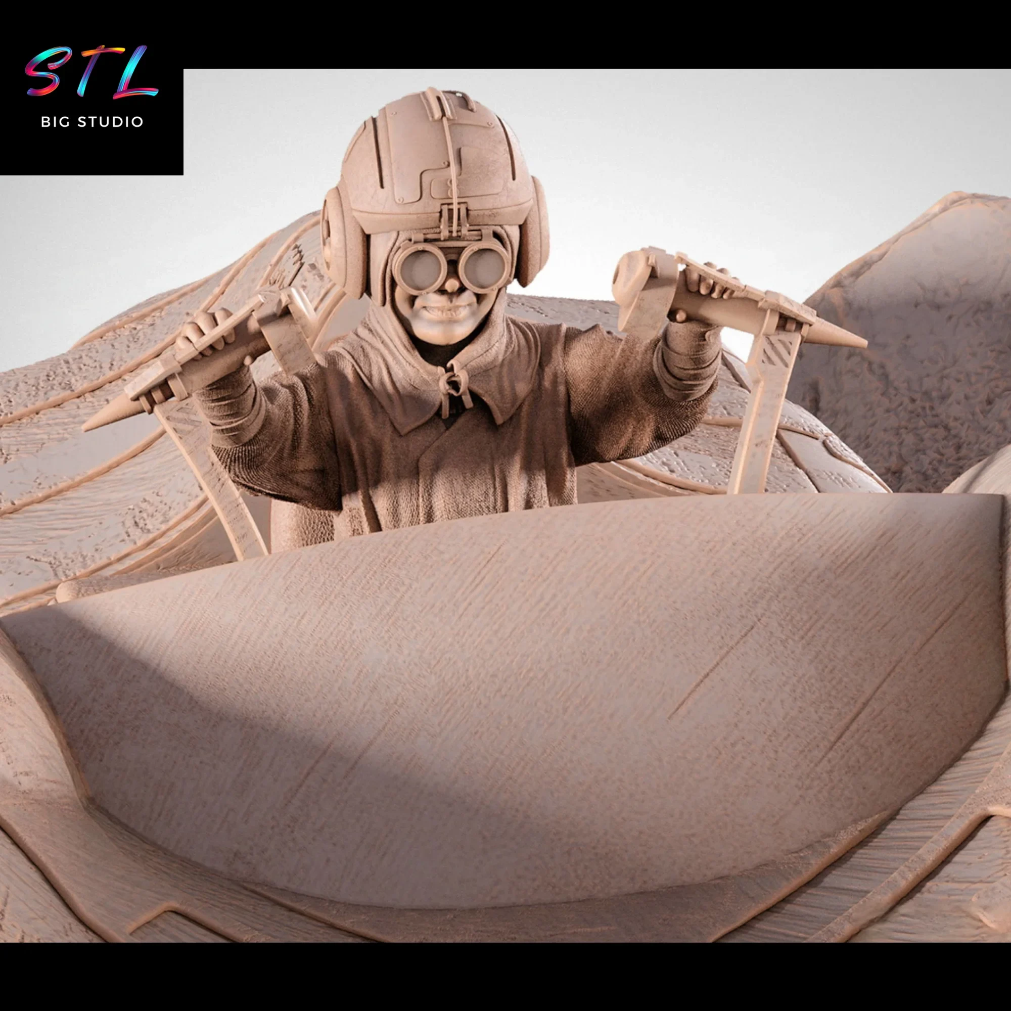 pod racer anakin skywalker stl impresion 3d star wars diorama pod racer anakin skywalker stl impresion 3d star wars diorama