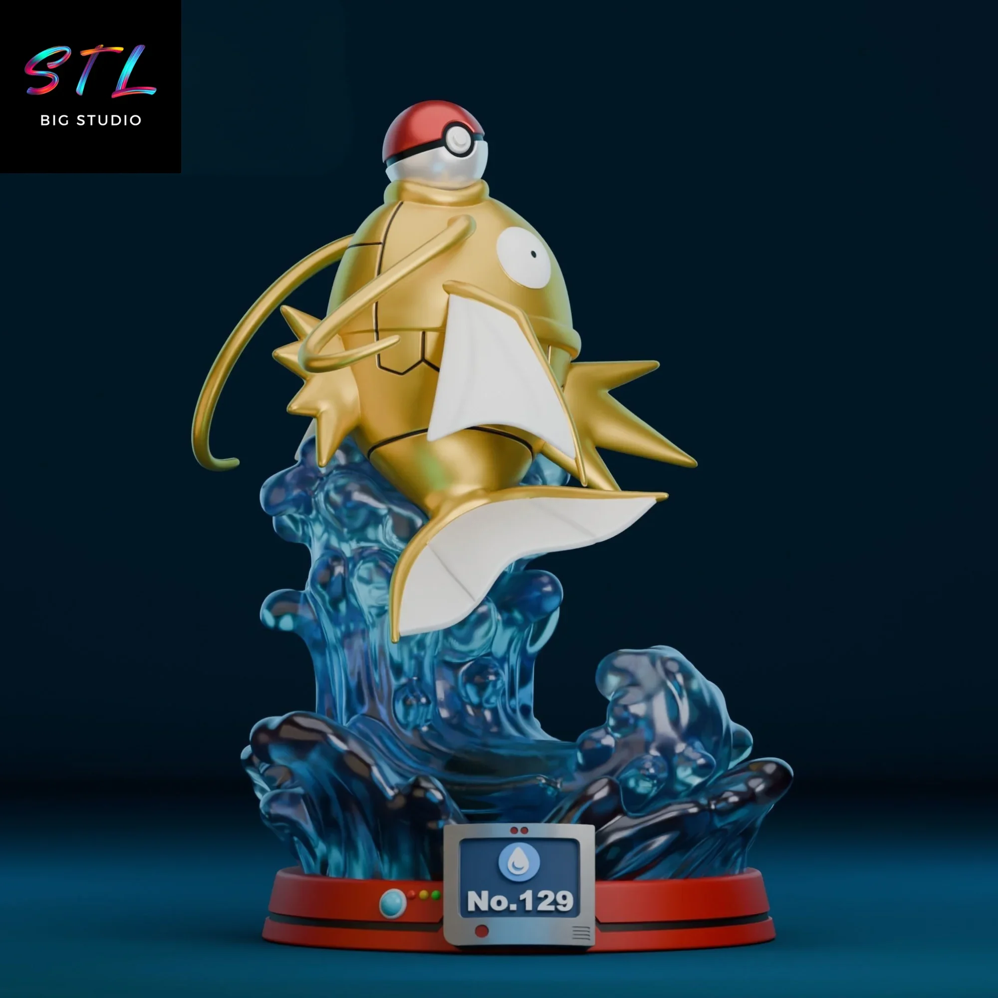 pokemon stl magikarp para impresion 3d pokemon stl magikarp para impresion 3d