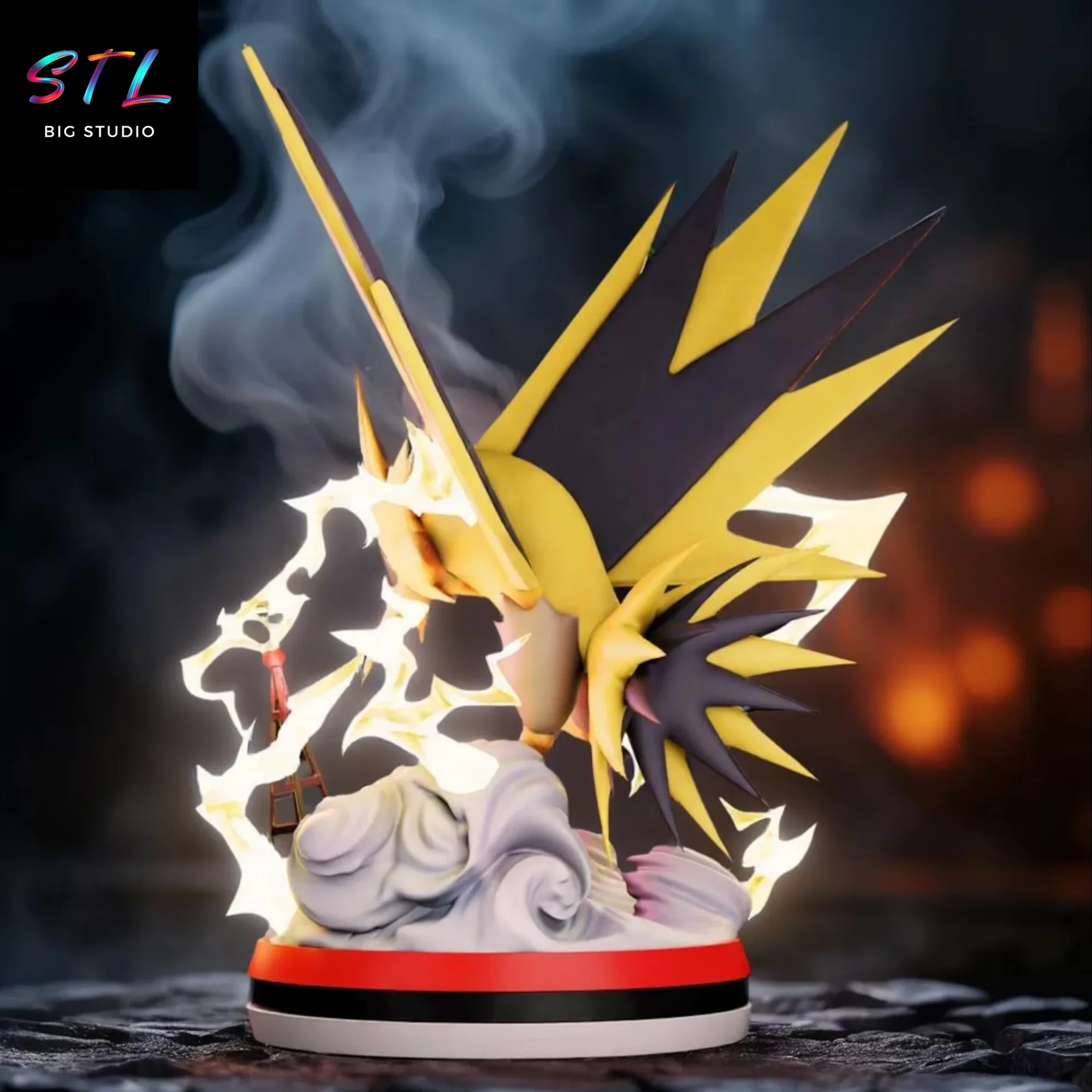 pokemon stl zapdos figura para impresion 3d pokemon stl zapdos figura para impresion 3d