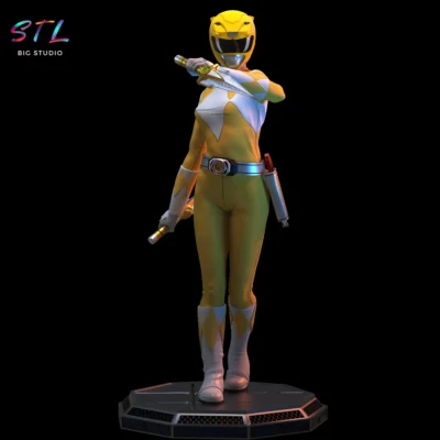 power ranger amarillo stl impresion 3d