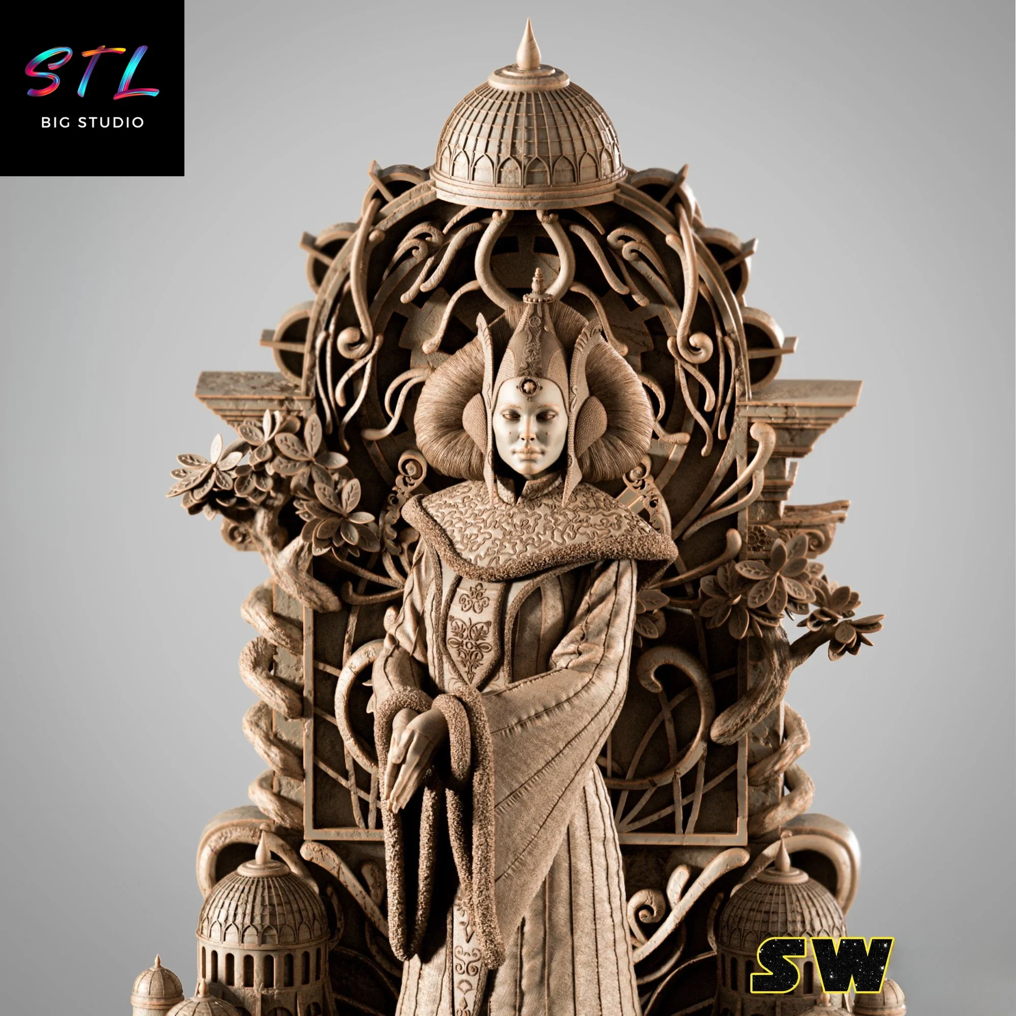 princesa amidala stl impresion 3d star wars princesa amidala stl impresion 3d star wars