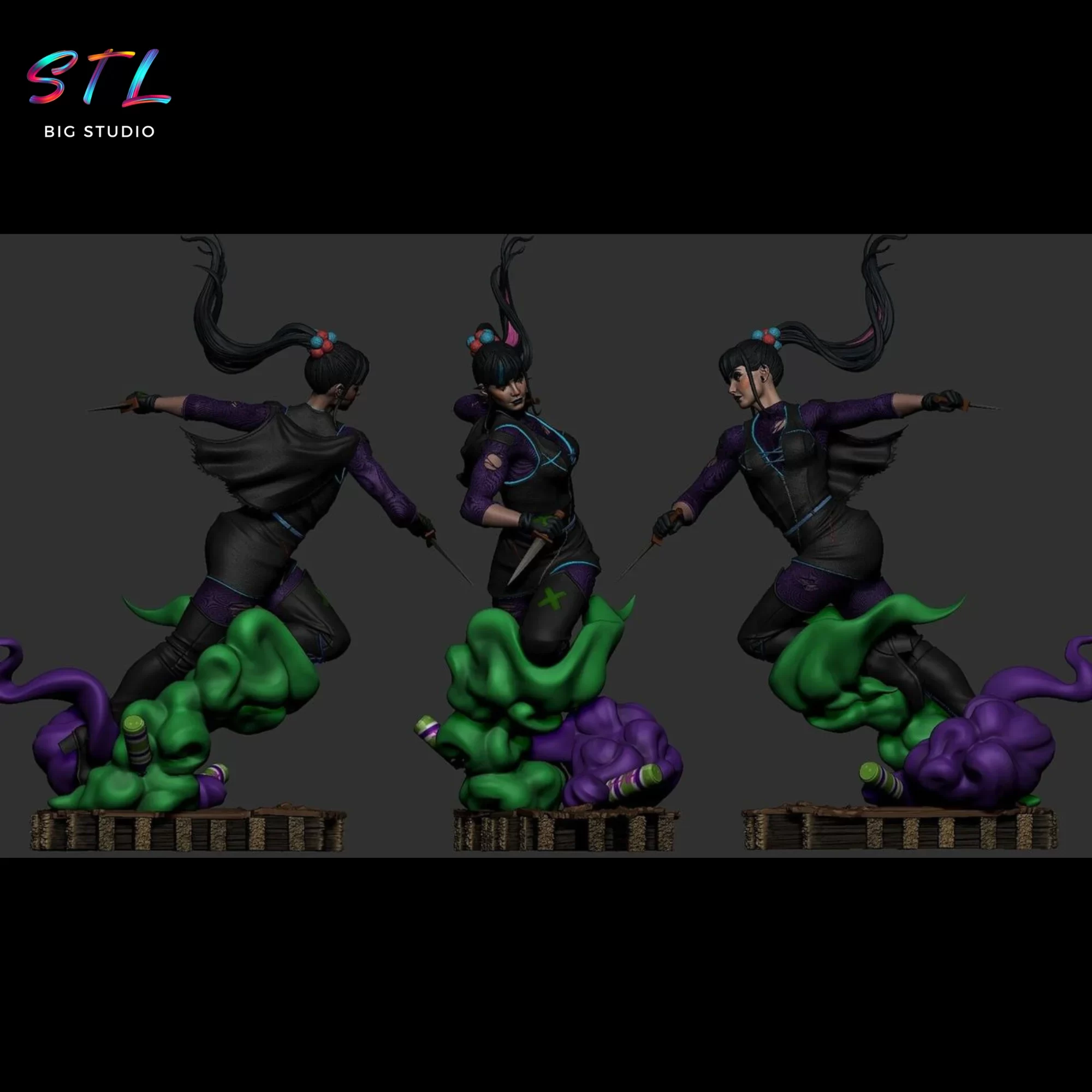 punchline stl gotham villana figura 3d punchline stl gotham villana figura 3d