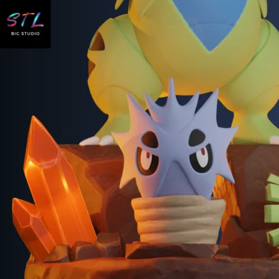 pupitar stl pokemon tyranitar impresion 3d