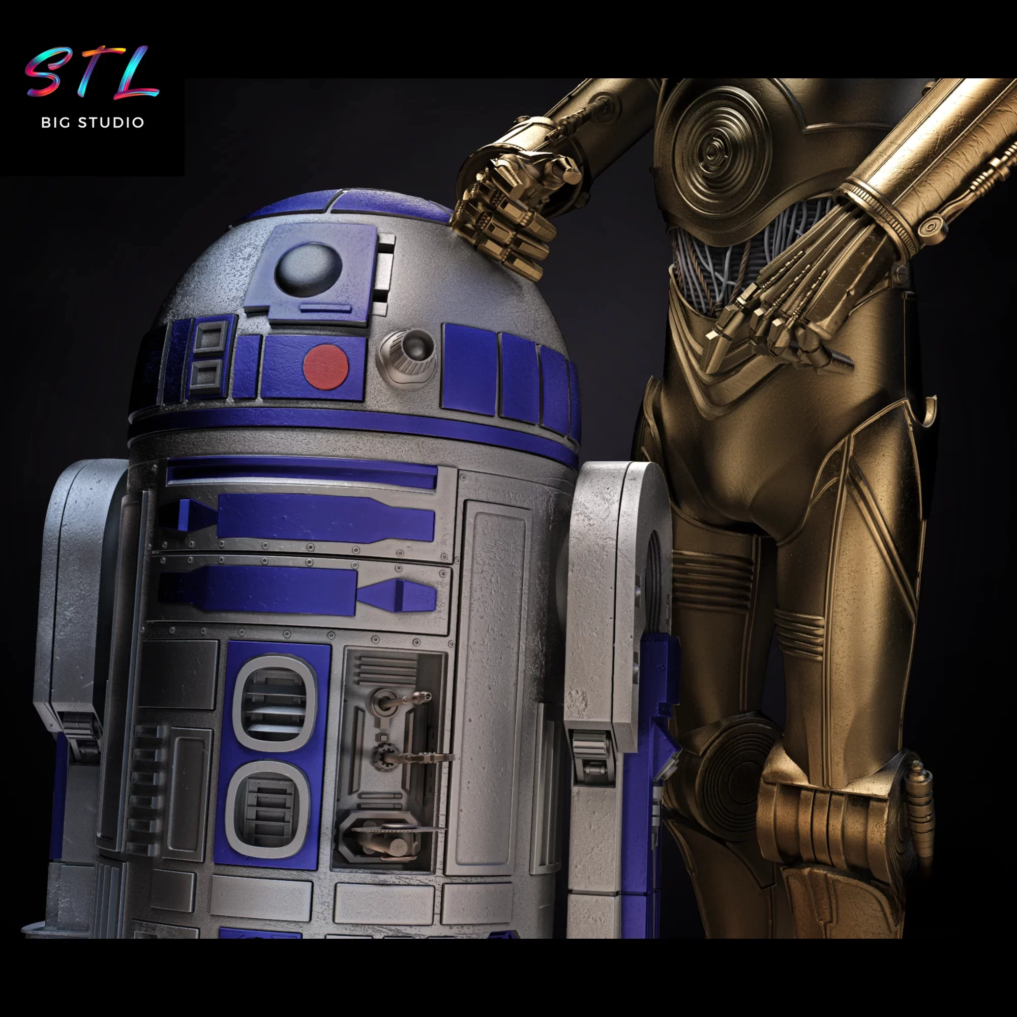r2d2 stl diorama star wars impresion 3d r2d2 stl diorama star wars impresion 3d