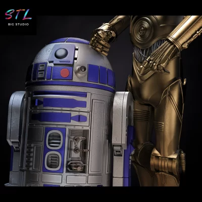 r2d2 stl diorama star wars impresion 3d