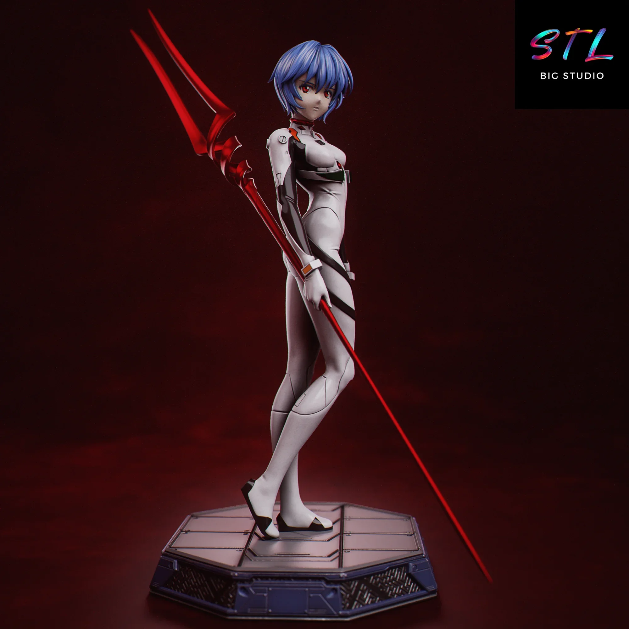 rei ayanami stl evangelion impresion 3d