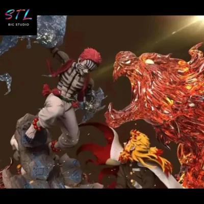 rengoku vs akaza stl kimetsu no yaiba impresion 3d