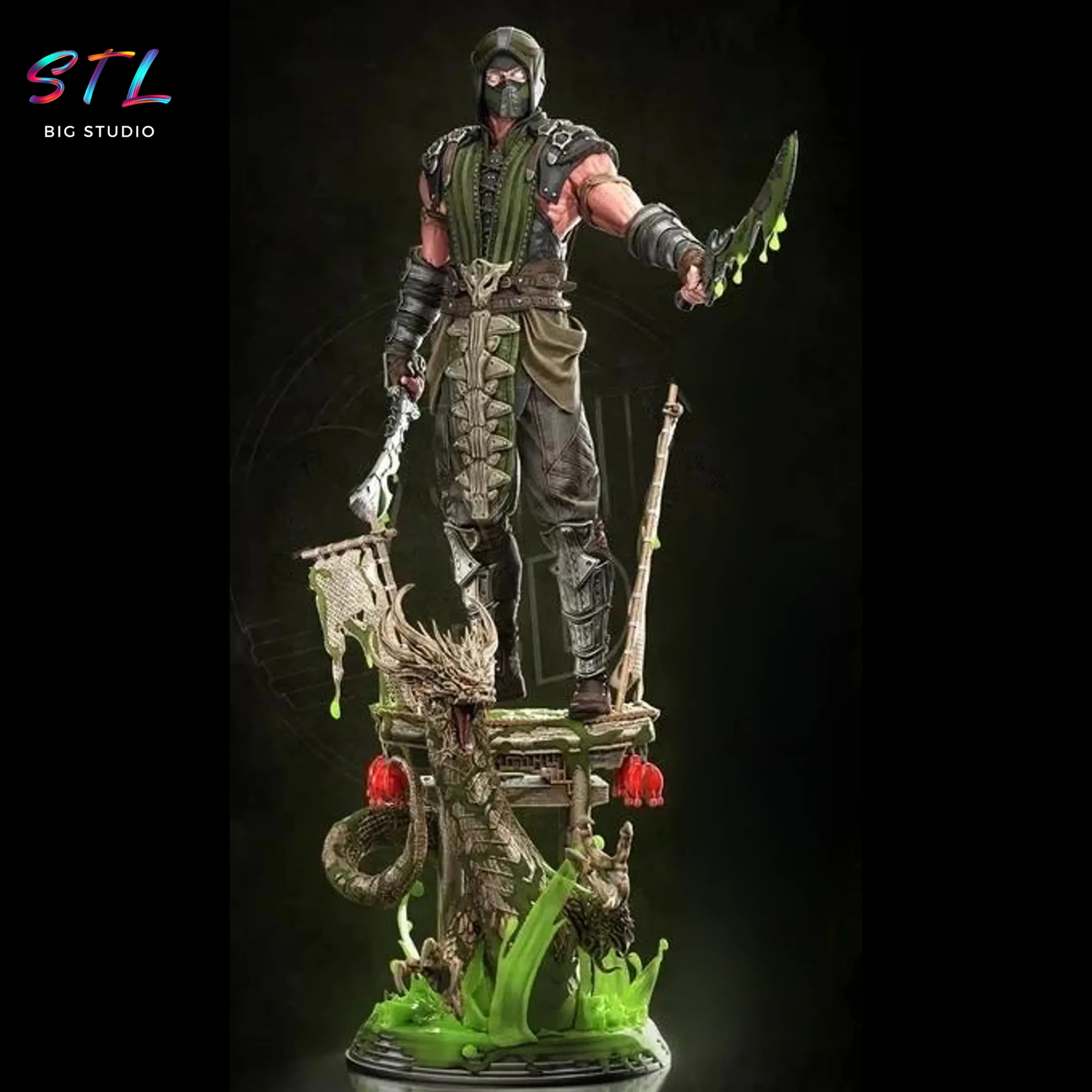 reptile stl mortal kombat para impresion 3d