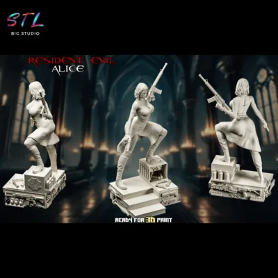 resident evil stl alice impresion 3d