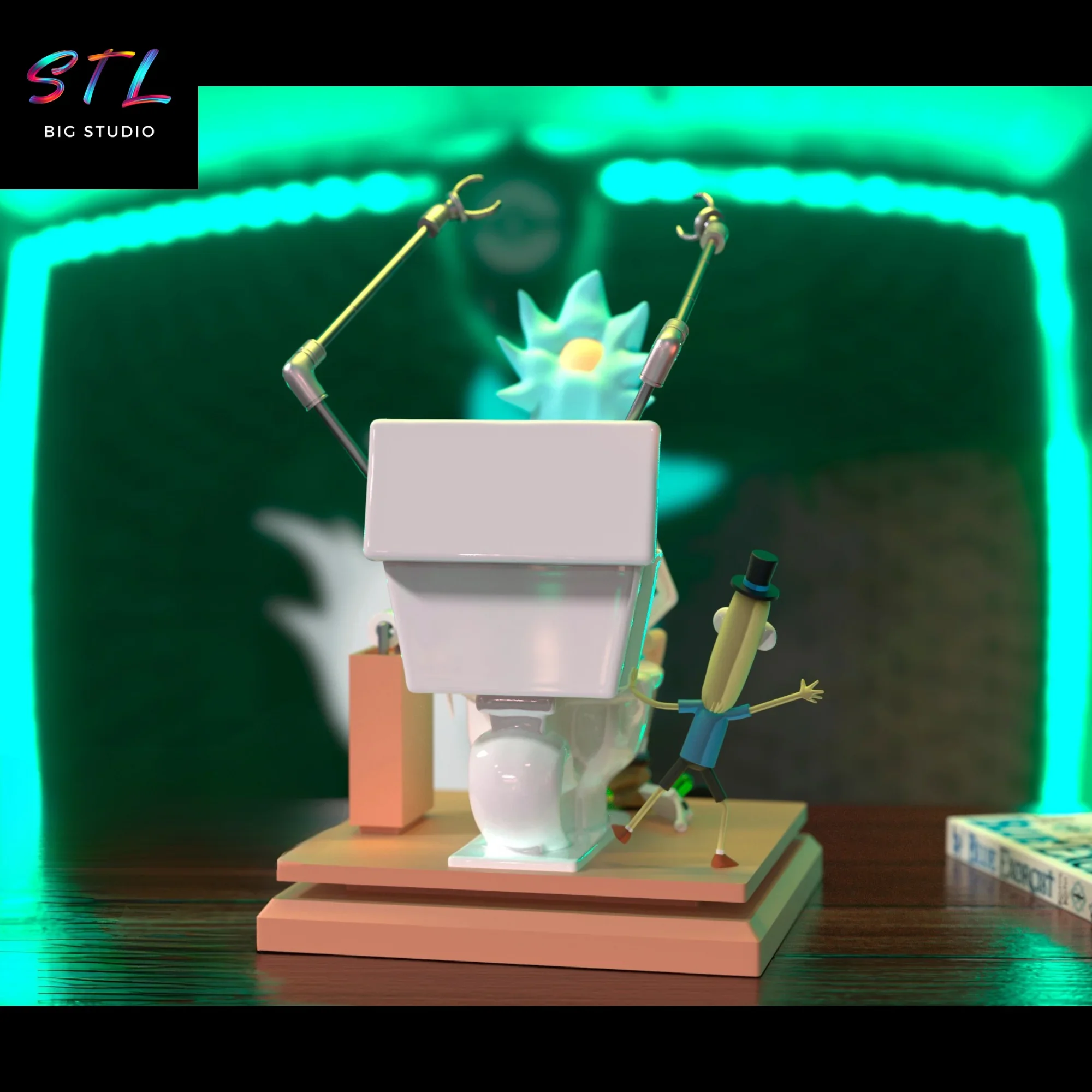 rick king of shit stl rick and morty impresion 3d rick king of shit stl rick and morty impresion 3d