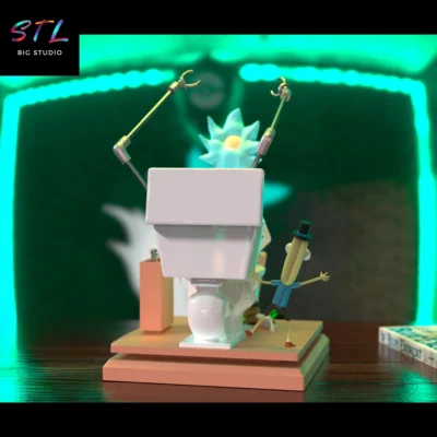 rick king of shit stl rick and morty impresion 3d