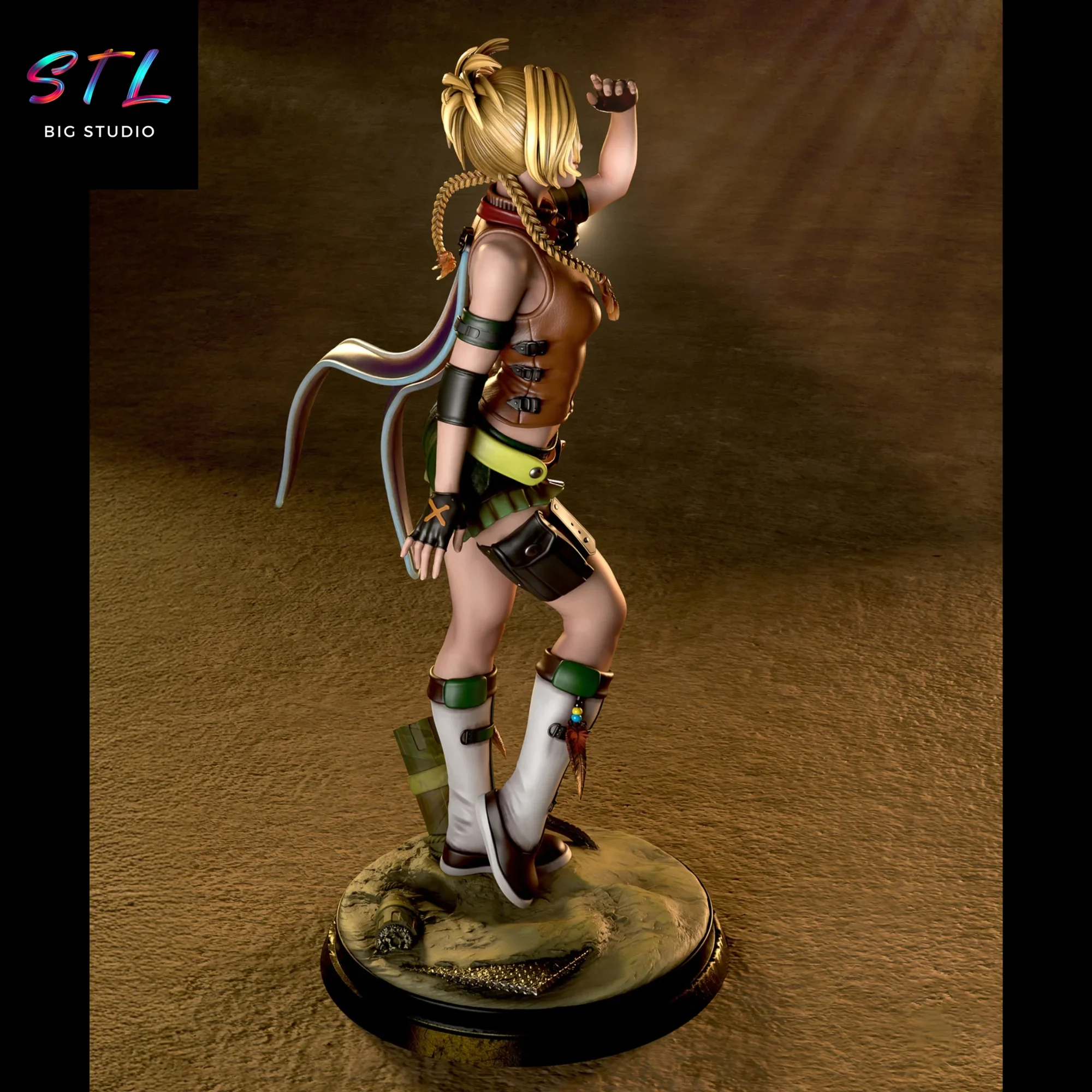 rikku final fantasy stl figura impresion 3d rikku final fantasy stl figura impresion 3d