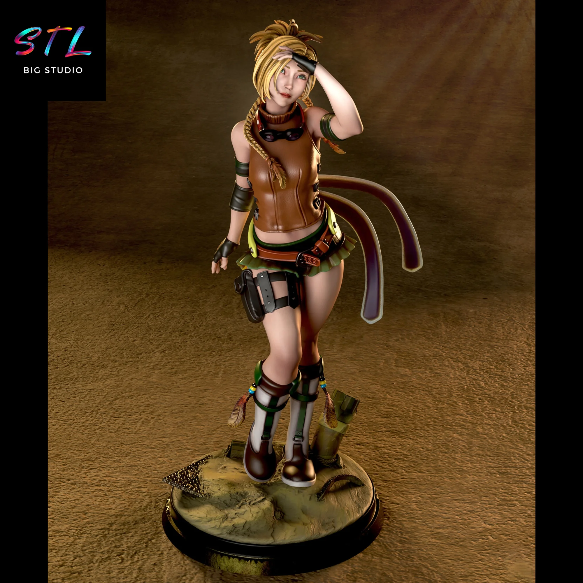 rikku stl final fantasy impresion 3d