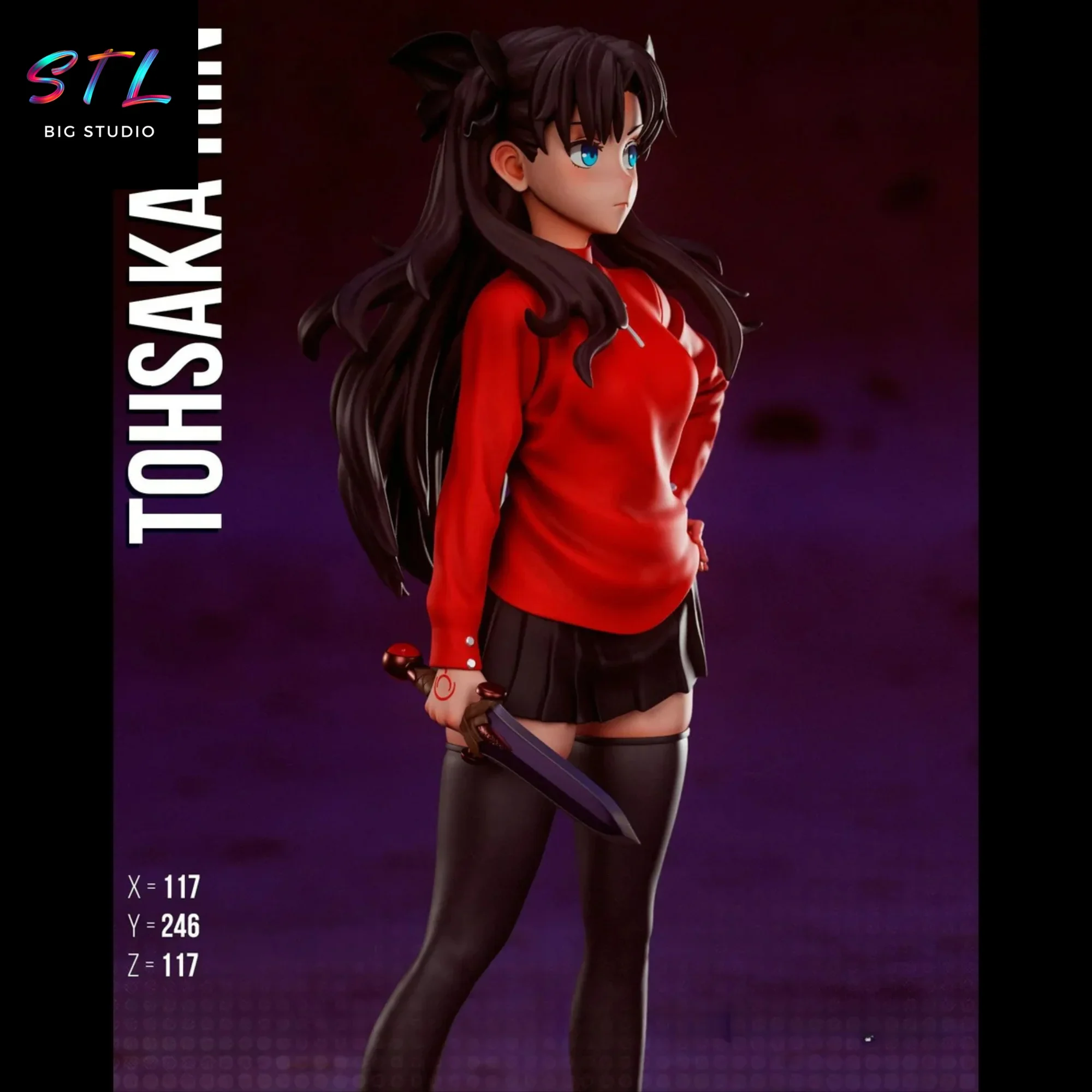 rin tohsaka stl fate impresion 3d rin tohsaka stl fate impresion 3d