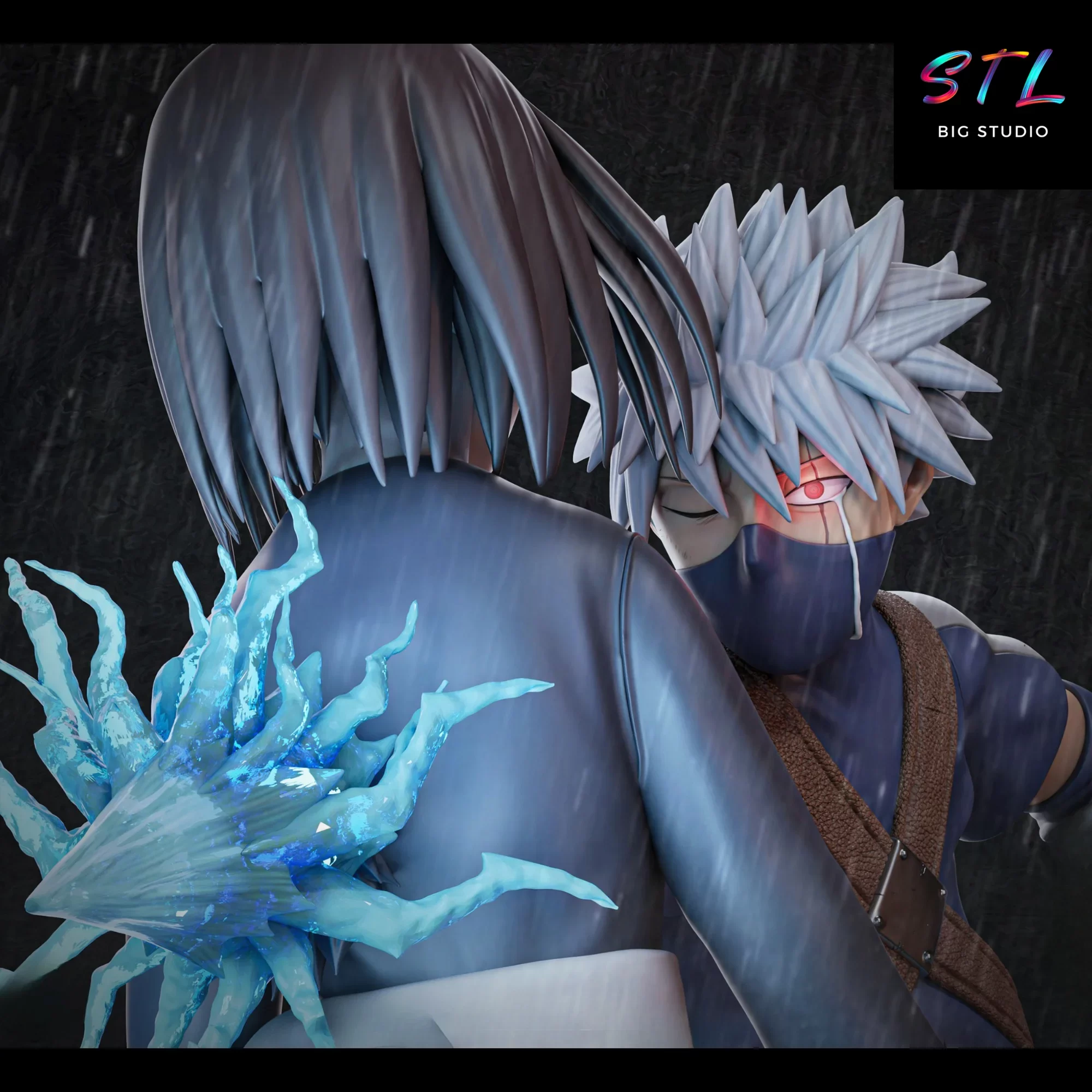 rin y kakashi stl naruto imrpimir 3d anime rin y kakashi stl naruto imrpimir 3d anime