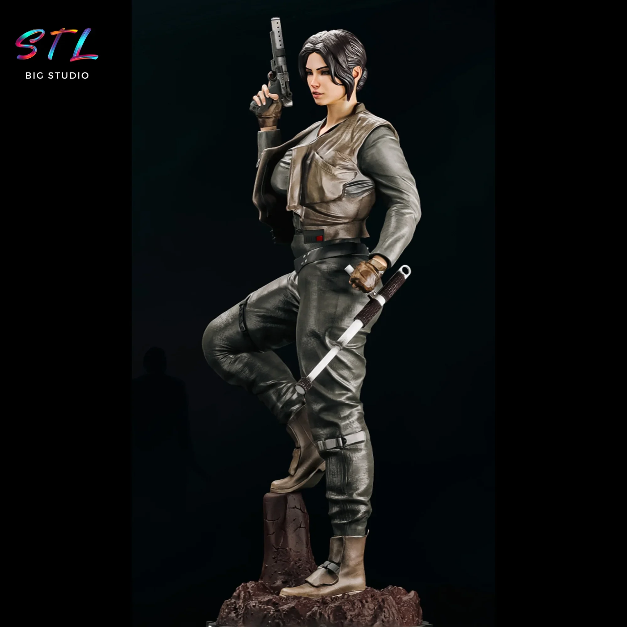 rogue one stl jyn erso figura impresion 3d star wars rogue one stl jyn erso figura impresion 3d star wars