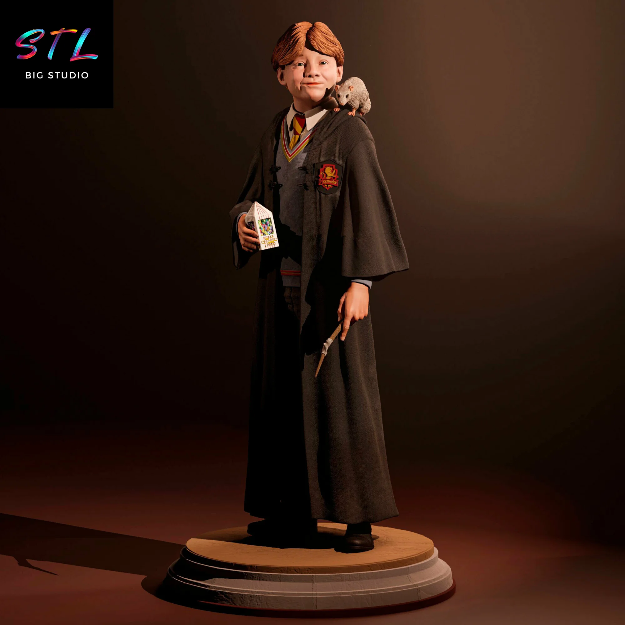 ron weasley stl harry potter para impresion 3d