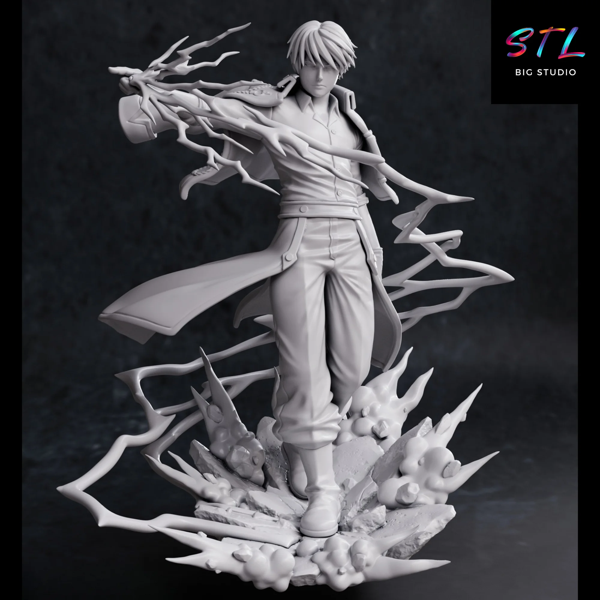 roy mustang stl fullmetal alchemist impresion 3d