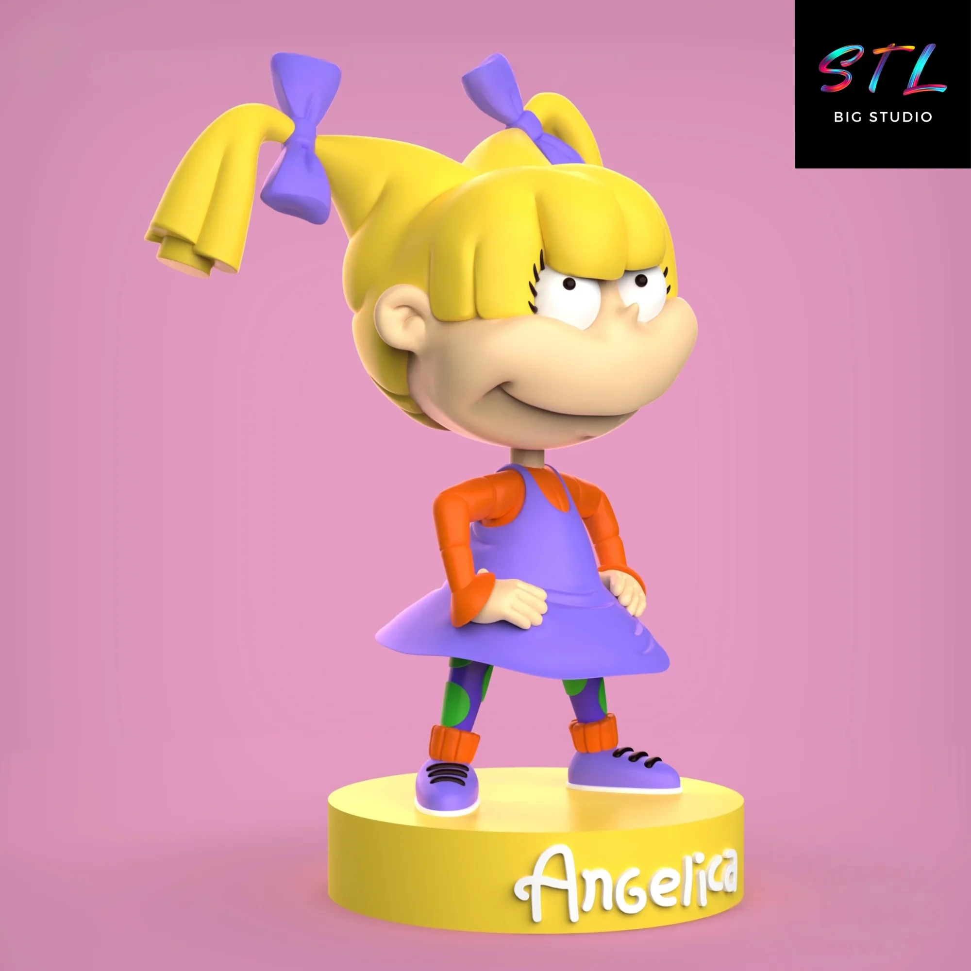 rugrats stl angelica pickles para impresion 3d rugrats stl angelica pickles para impresion 3d