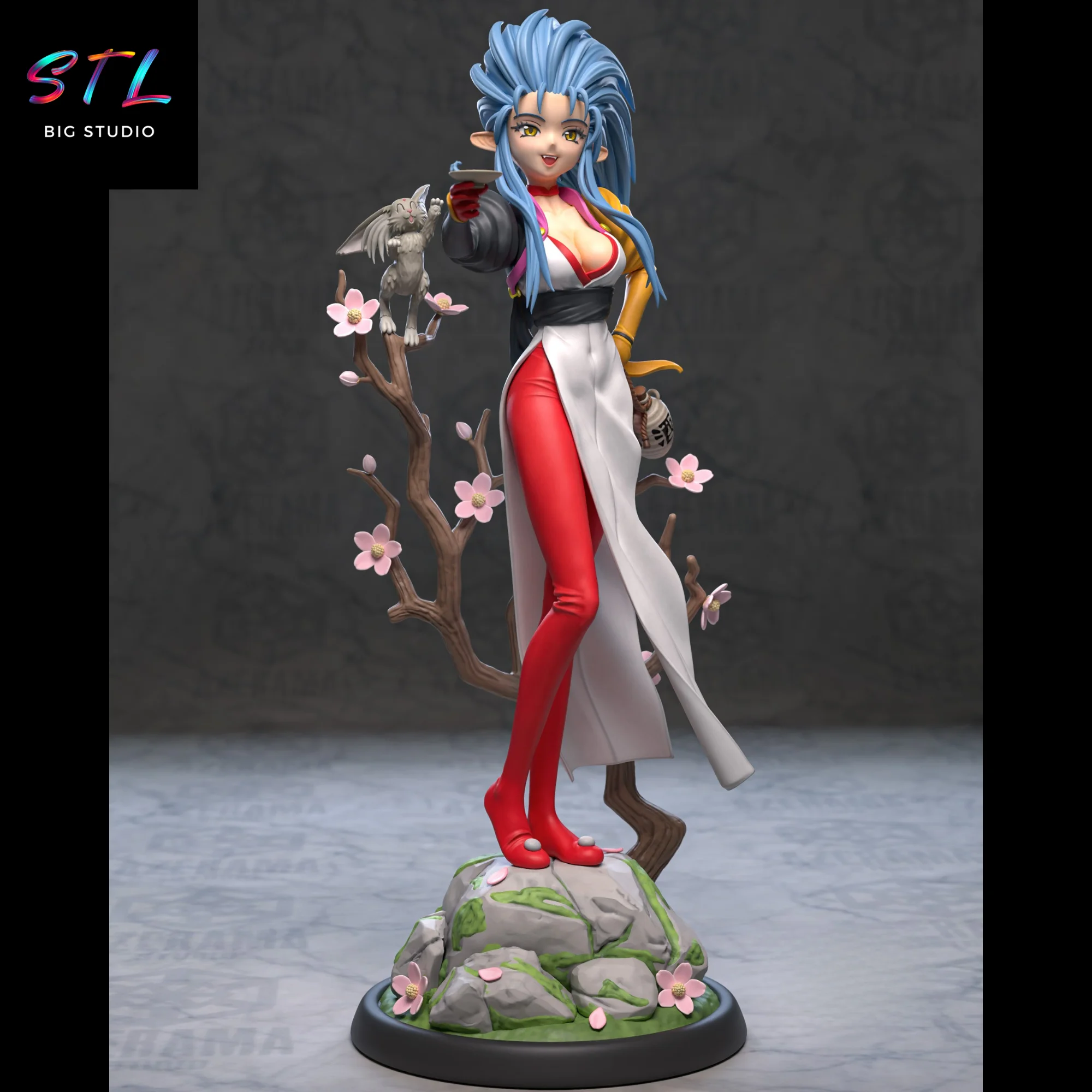 ryoko hakubi stl tenchi muyo impresion 3d