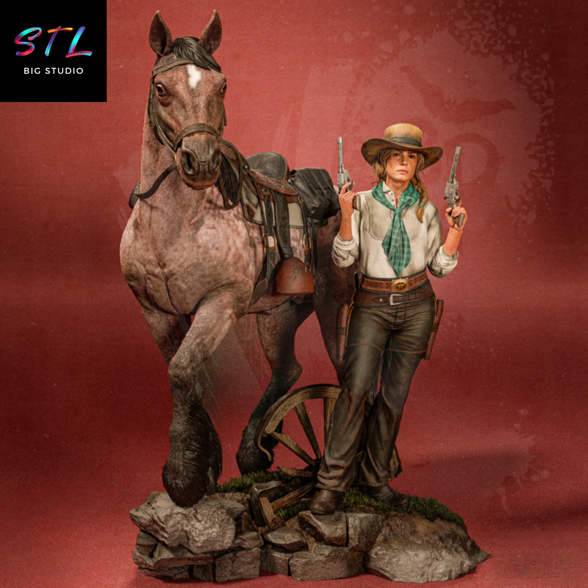 sadie adler stl red dead redemption para impresion 3d