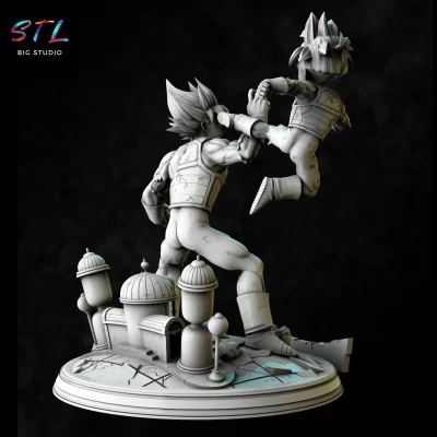 sala del tiempo dragon ball stl goku vs gohan