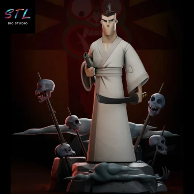samurai jack stl para impresion 3d