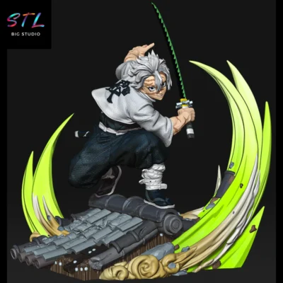 sanemi shinazugawa stl demon slayer impresion 3d