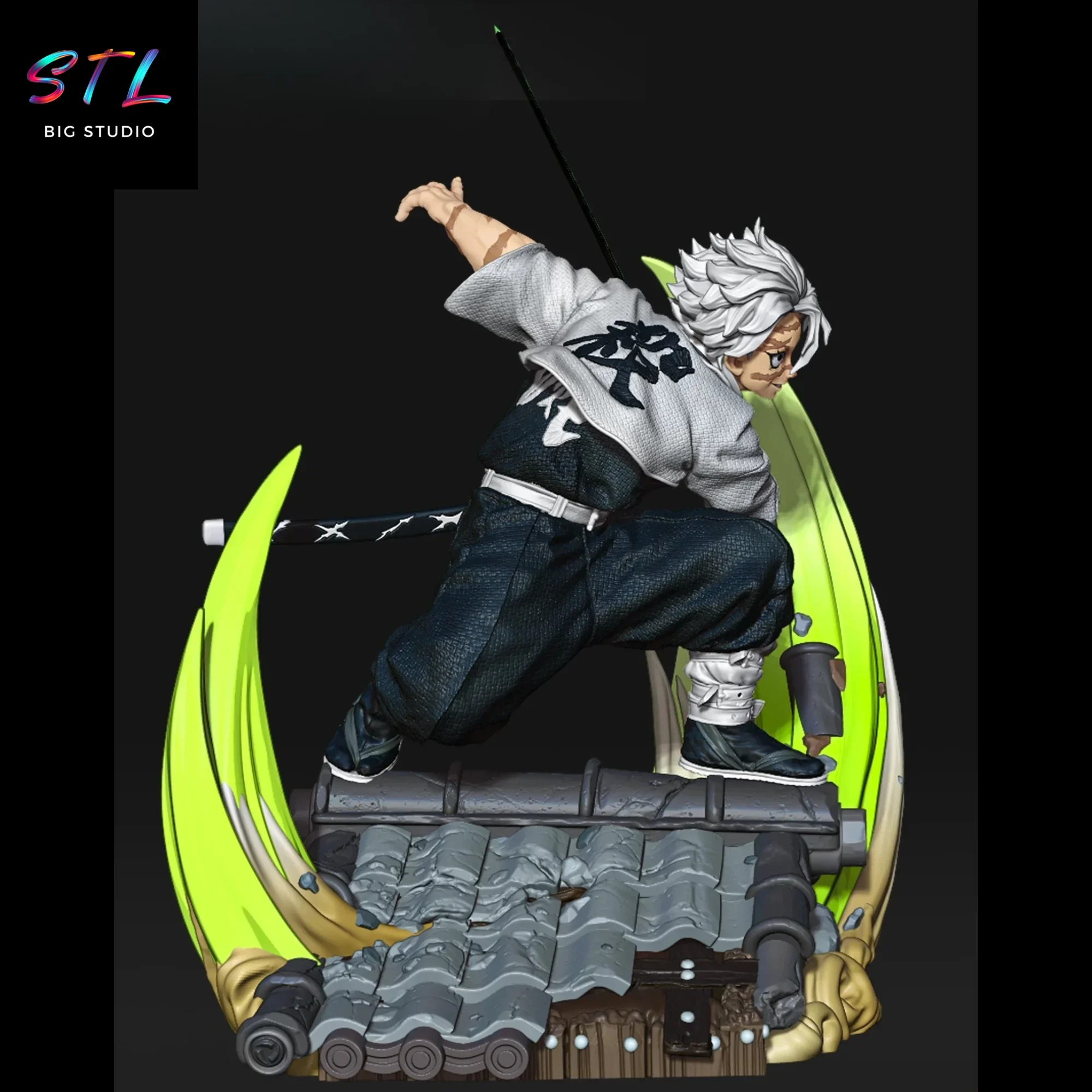 sanemi shinazugawa stl kimetsu no yaiba impresion 3d sanemi shinazugawa stl kimetsu no yaiba impresion 3d