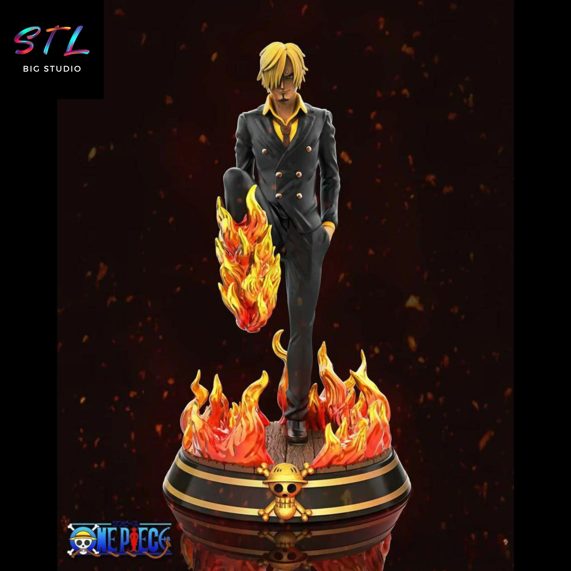 sanji stl one piece impresion 3d