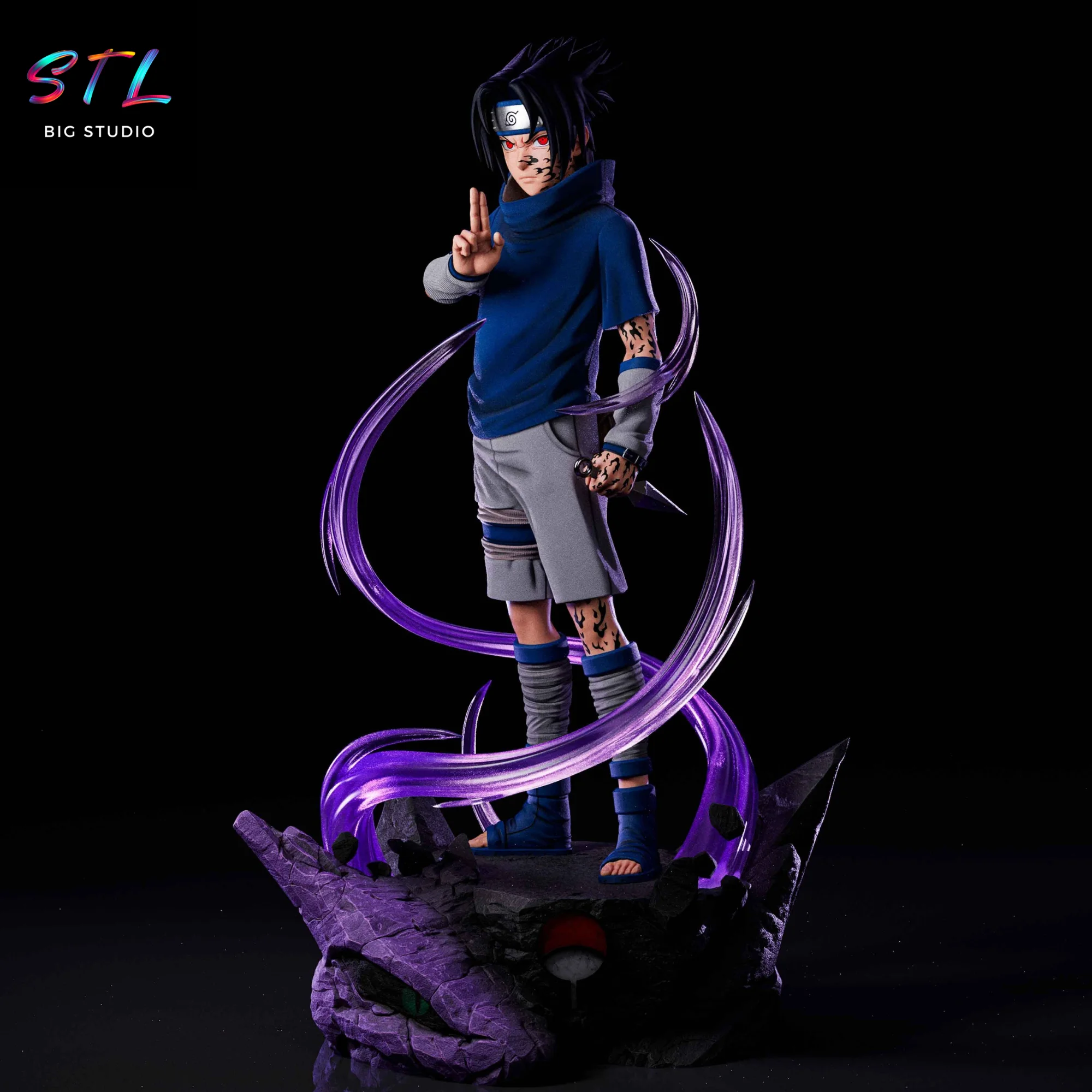 sasuke uchiha stl naruto impresion 3d