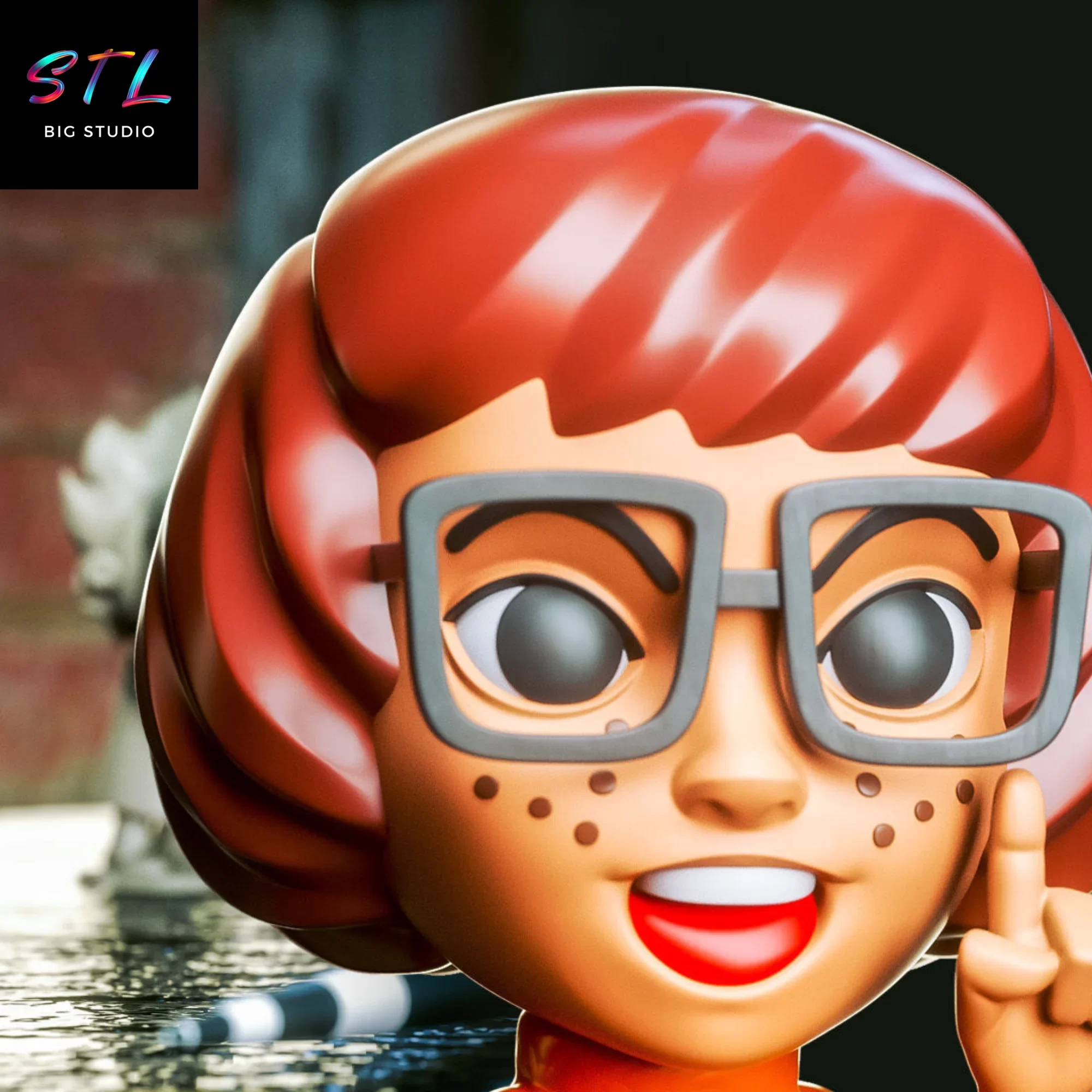 scooby doo stl velma chibi kawaii impresion 3d scooby doo stl velma chibi kawaii impresion 3d