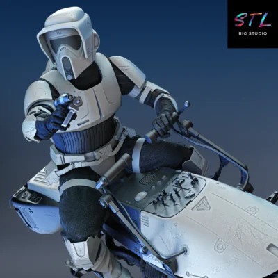 scout trooper stl star wars figura impresion 3d