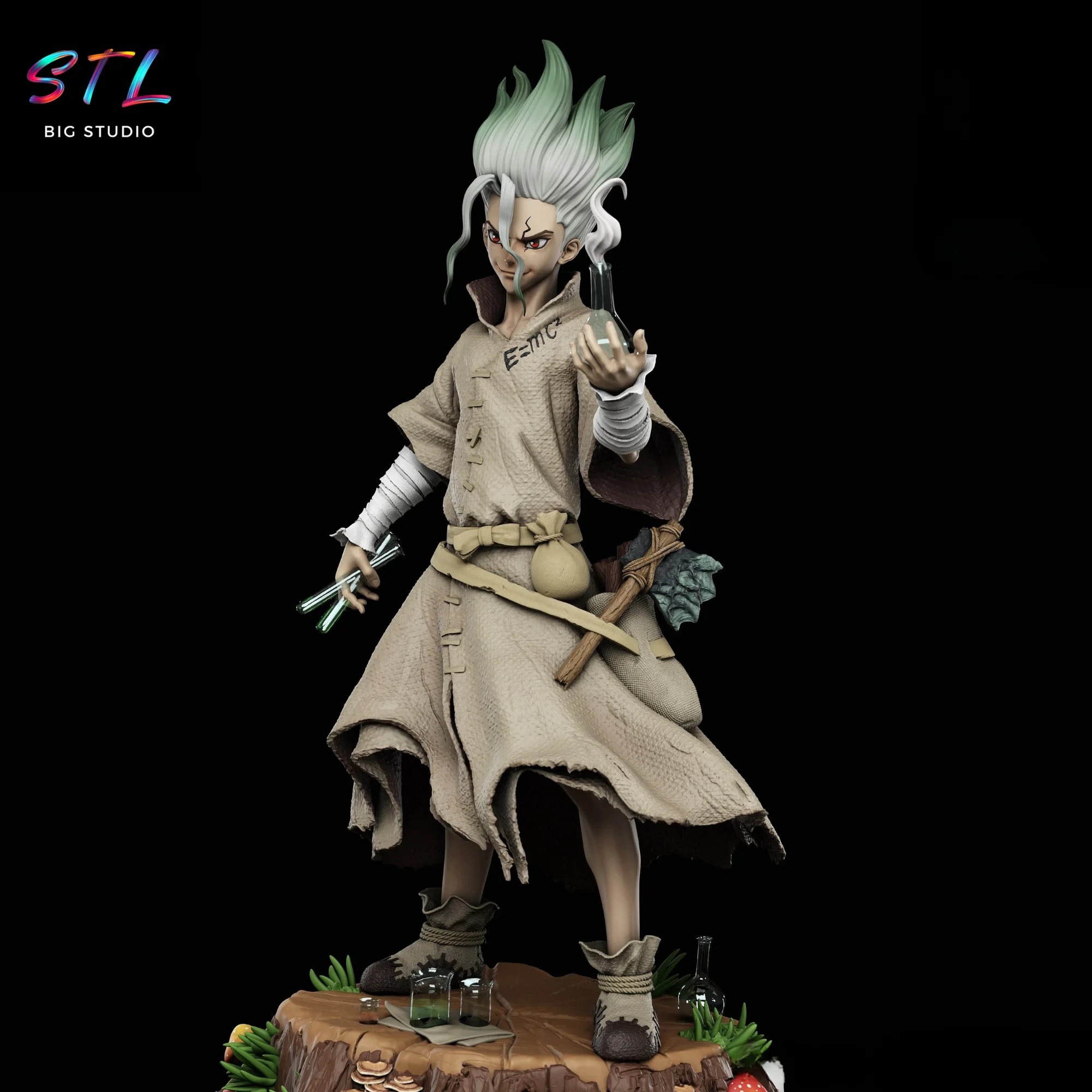 senku ishigami stl dr stone impresion 3d senku ishigami stl dr stone impresion 3d