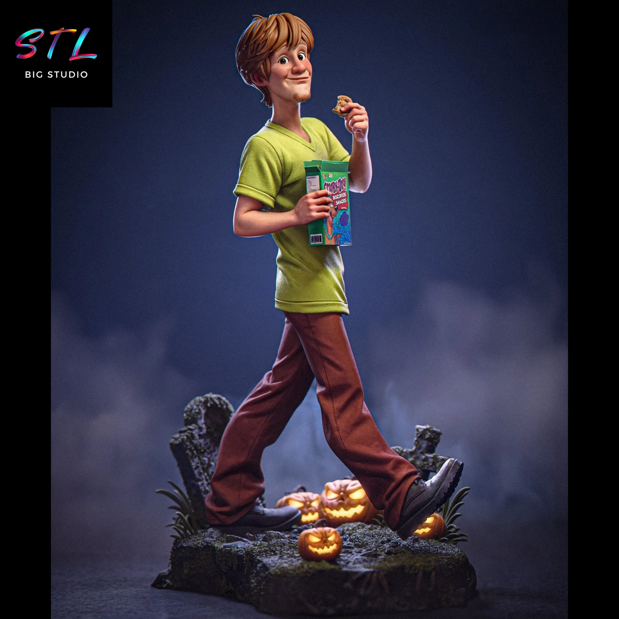 shaggy stl scooby doo impresion 3d