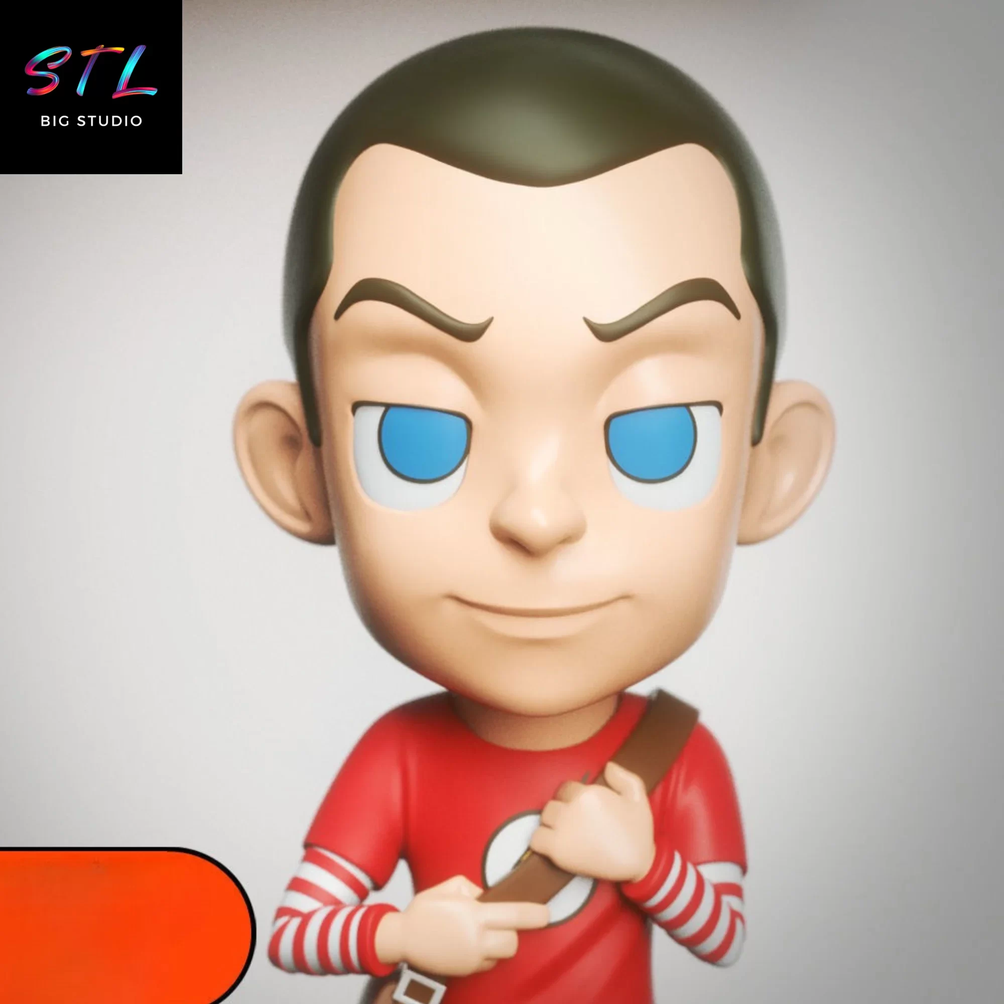 sheldon cooper chibi kawaii stl imprimir 3d sheldon cooper chibi kawaii stl imprimir 3d